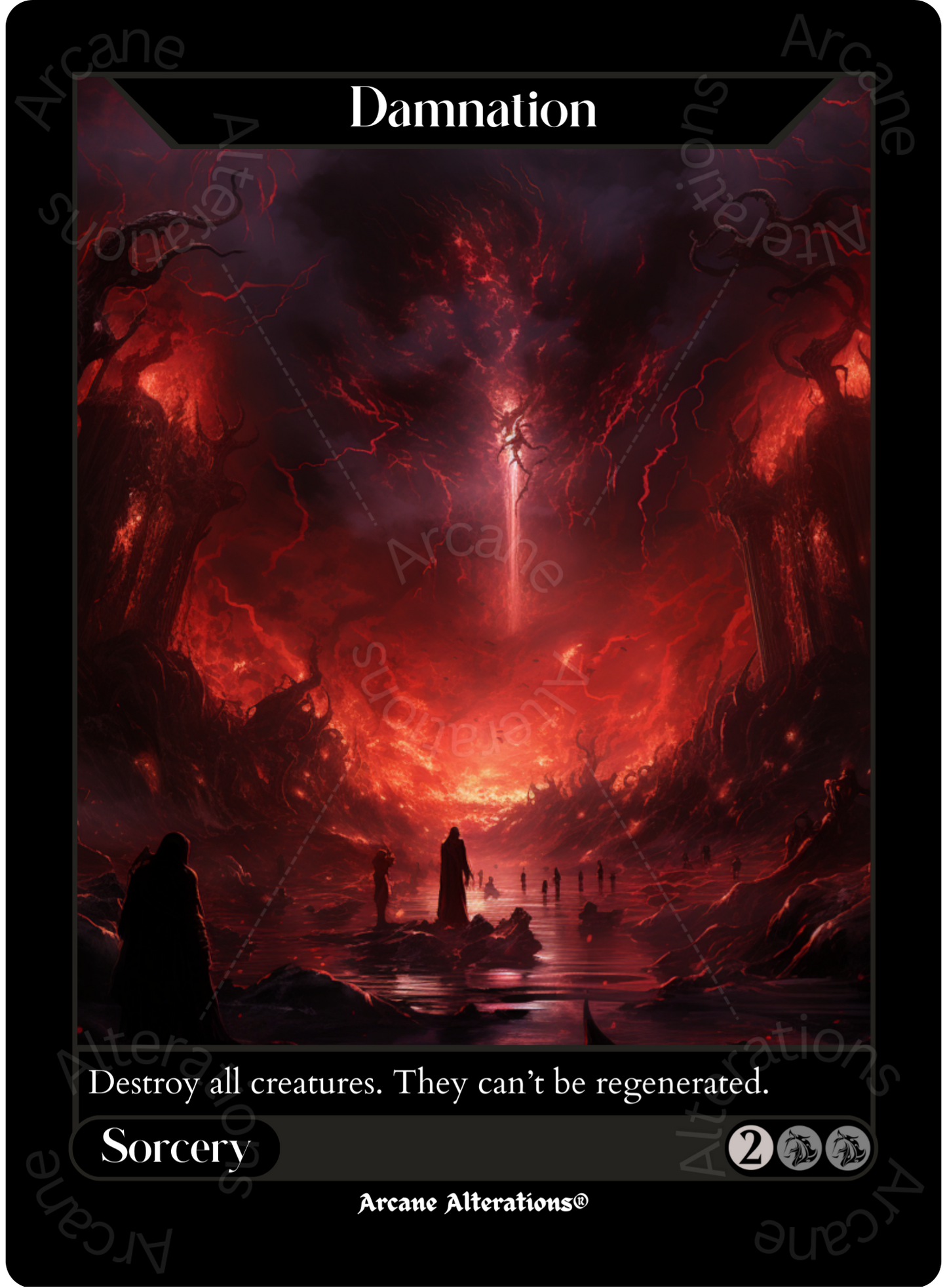 Damnation - High Quality Altered Art Custom Proxy Cards