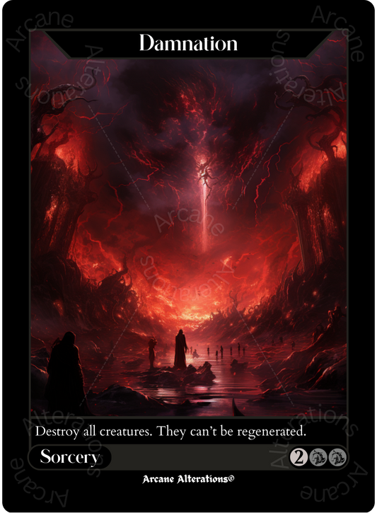 Damnation - High Quality Altered Art Custom Proxy Cards
