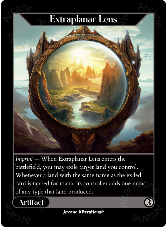 Extraplanar Lens - High Quality Altered Art Custom Proxy Cards