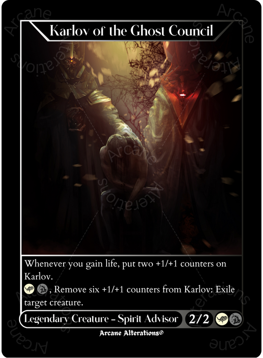 Karlov of the Ghost Council - High Quality Altered Art Custom Proxy Cards