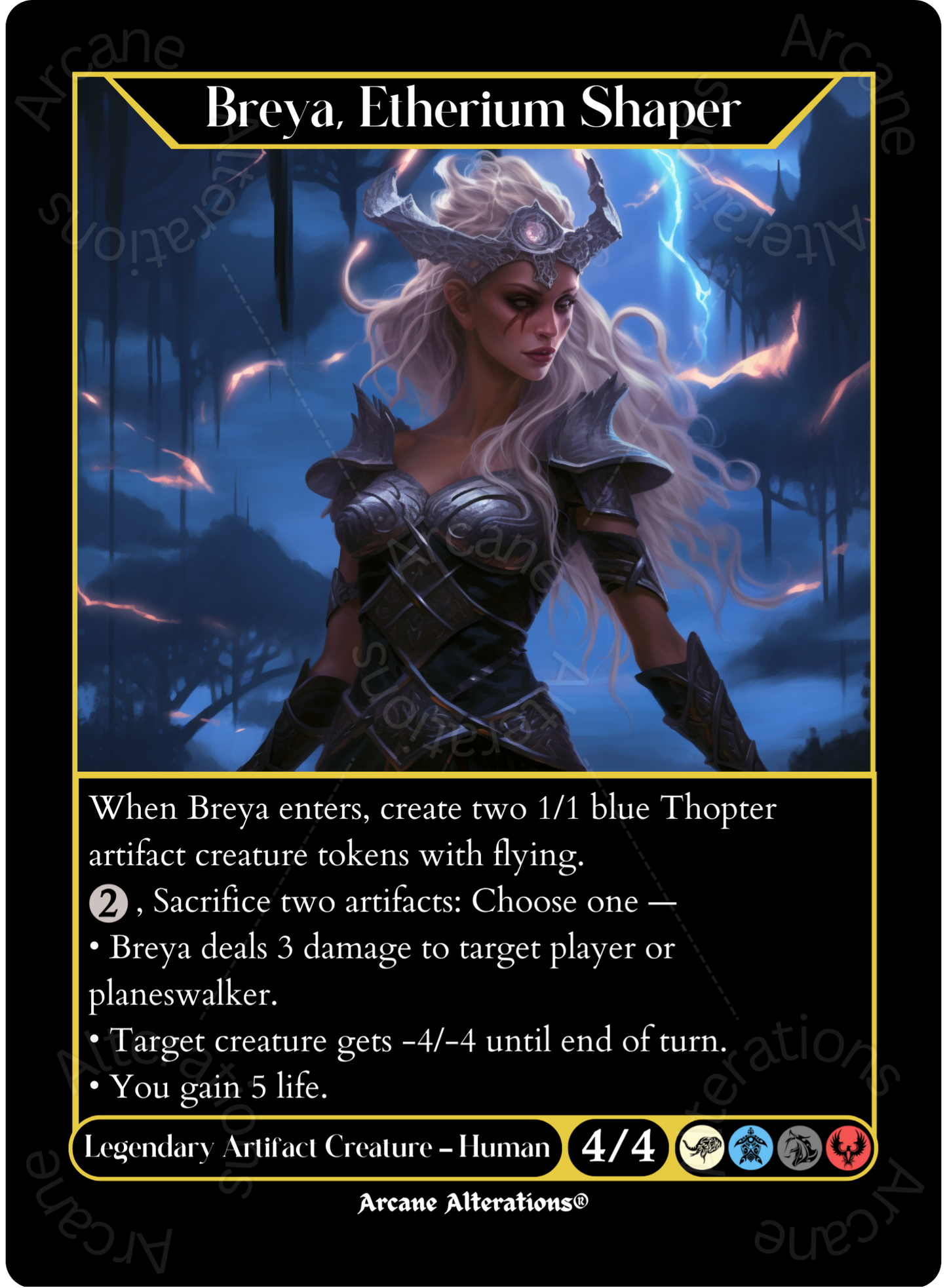 Breya, Etherium Shaper - High Quality Altered Art Custom Proxy Cards