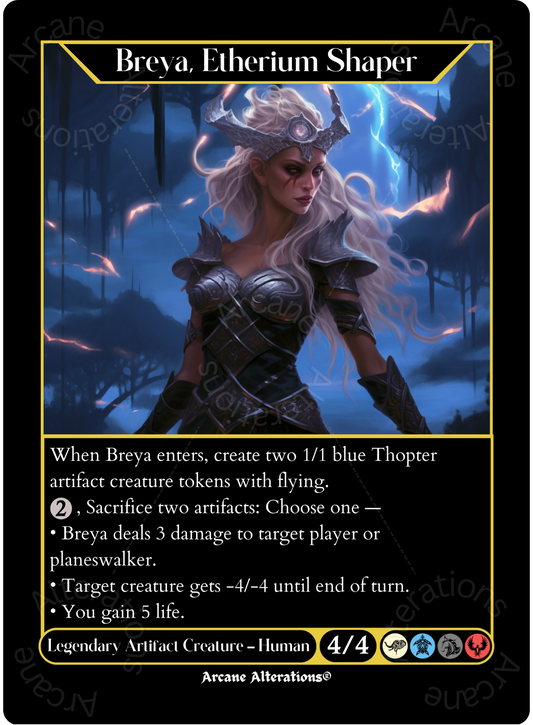 Breya, Etherium Shaper - High Quality Altered Art Custom Proxy Cards