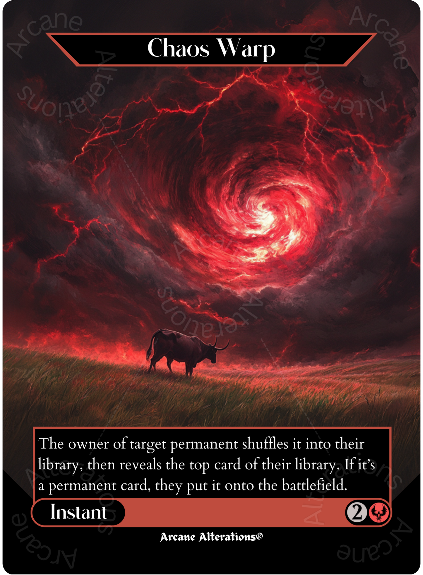 Chaos Warp - Full Art Altered Art Custom Proxy Cards