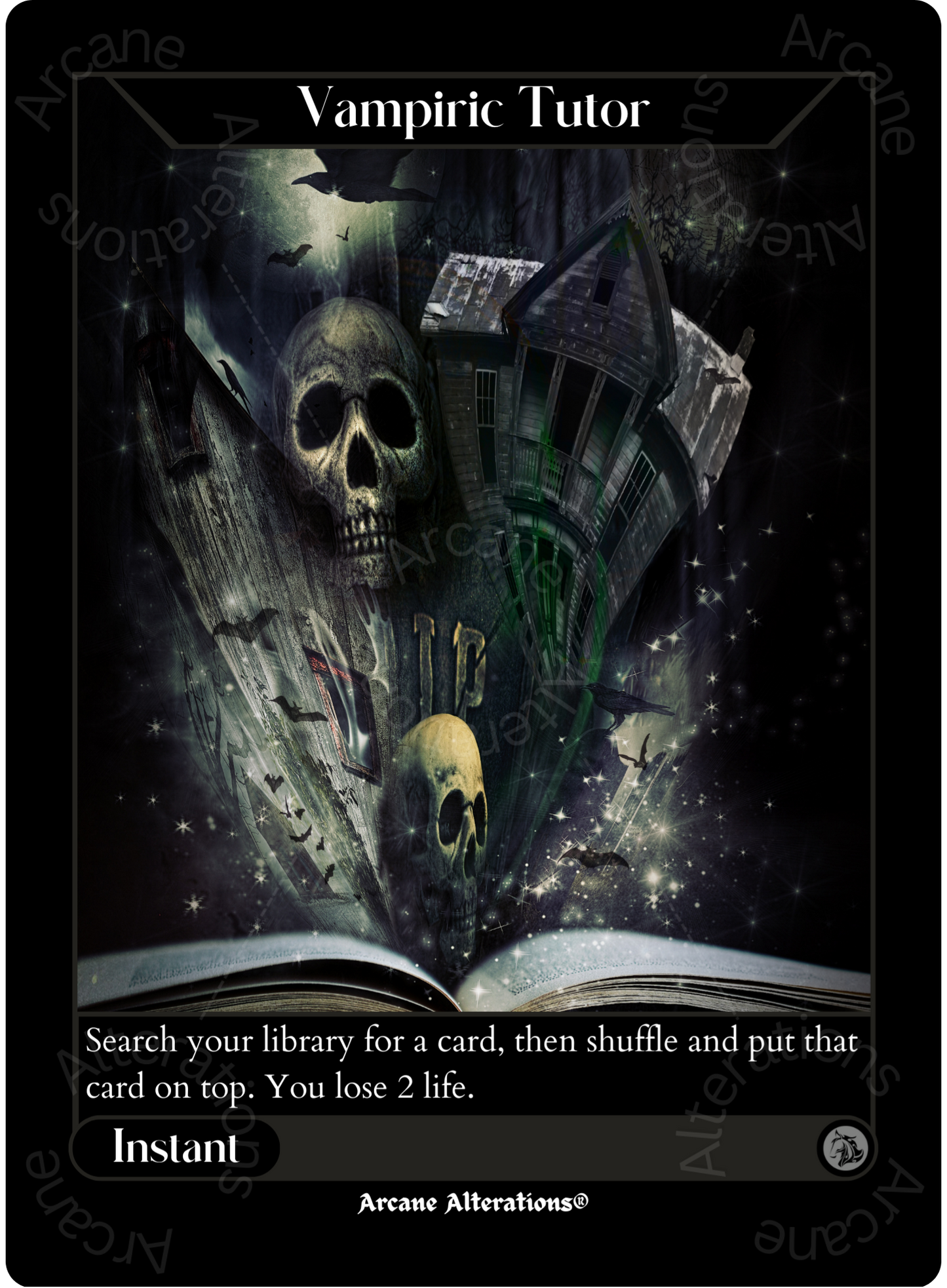 Vampiric Tutor - High Quality Altered Art Custom Proxy Cards
