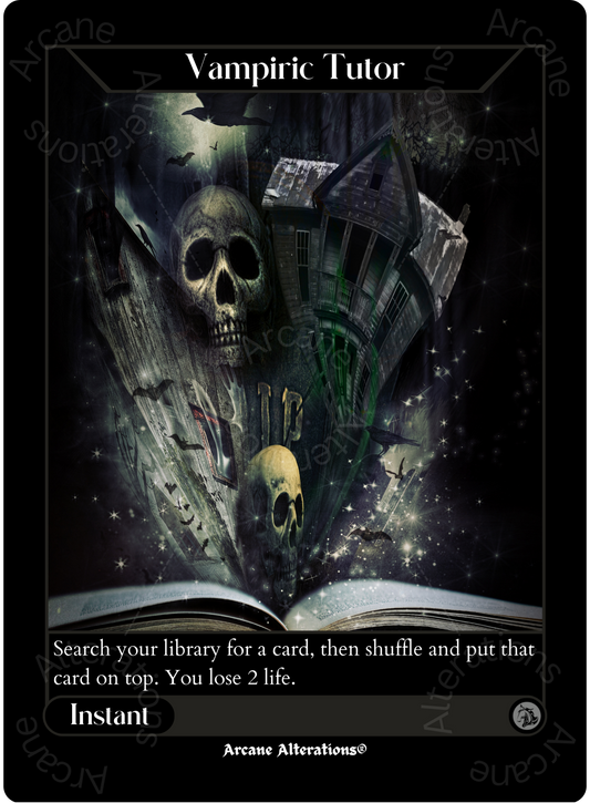 Vampiric Tutor - High Quality Altered Art Custom Proxy Cards