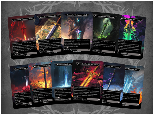 Sword Set Bundle - Full Art Altered Art Custom Proxy Cards