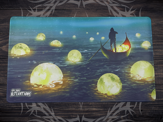 Sea of Moons Stitched Edge Playmat (3mm)