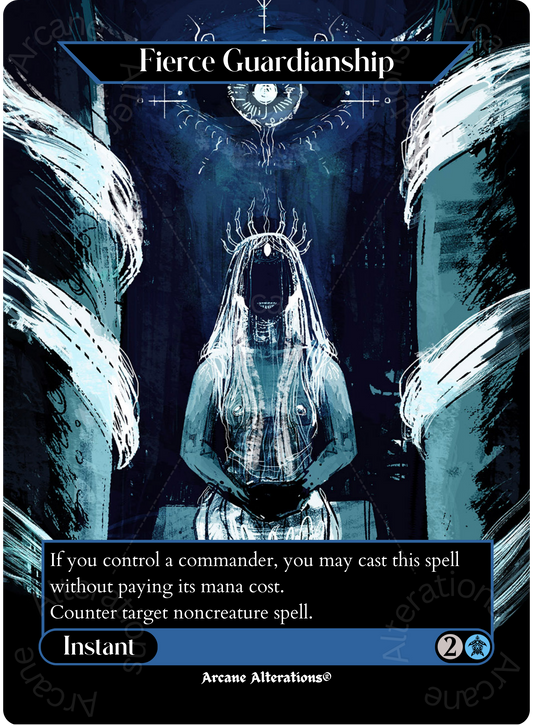 Fierce Guardianship - Full Art Altered Art Custom Proxy Cards