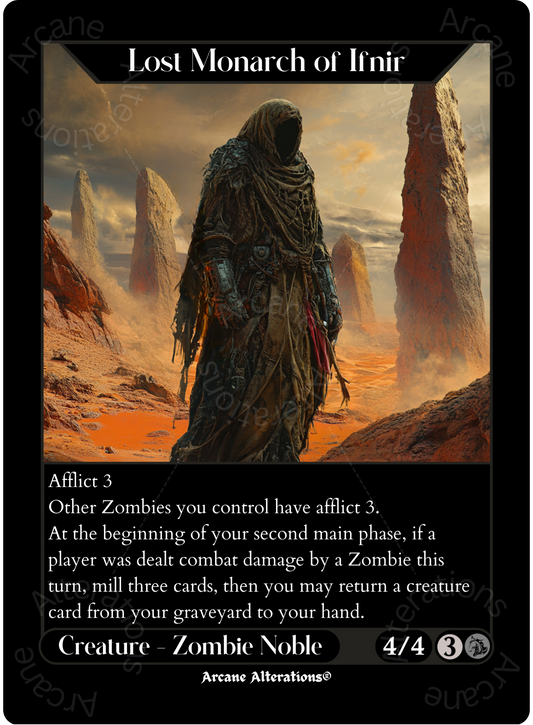 Lost Monarch of Ifnir - High Quality Altered Art Custom Proxy Cards
