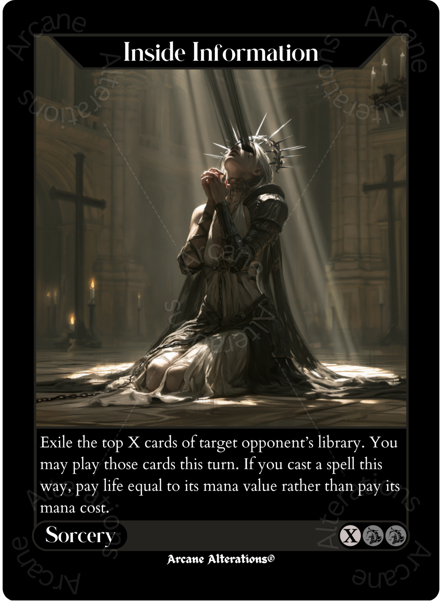 Inside Information - High Quality Altered Art Custom Proxy Cards