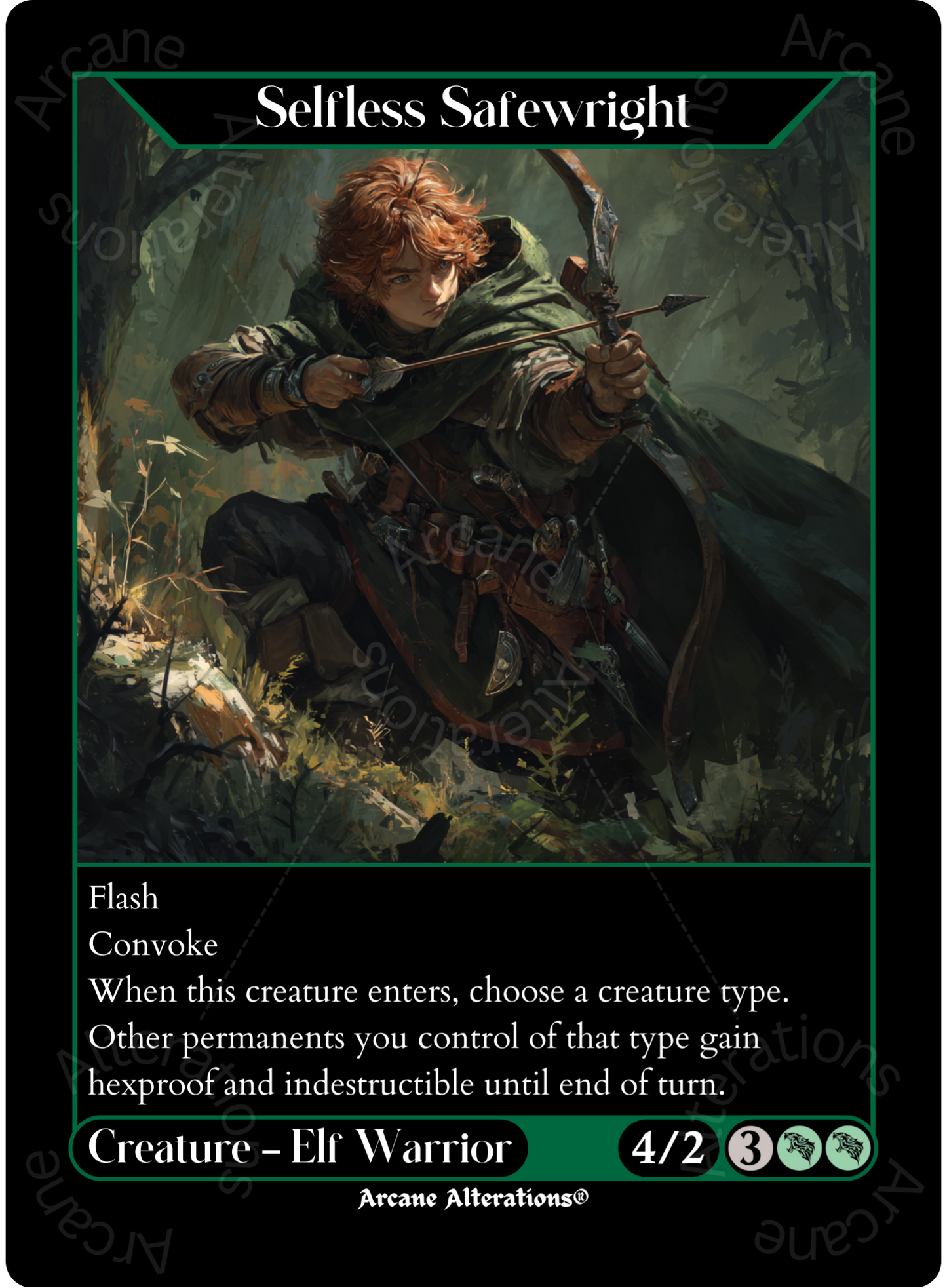 Selfless Safewright - High Quality Altered Art Custom Proxy Cards