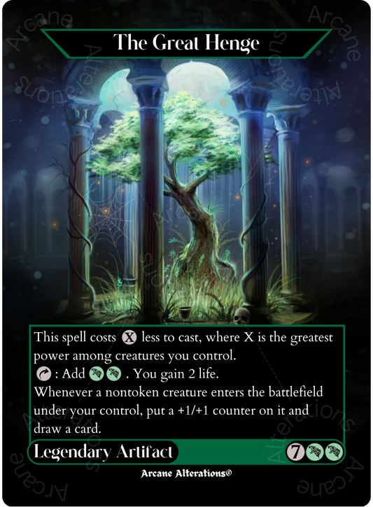 The Great Henge - Full Art Altered Art Custom Proxy Cards