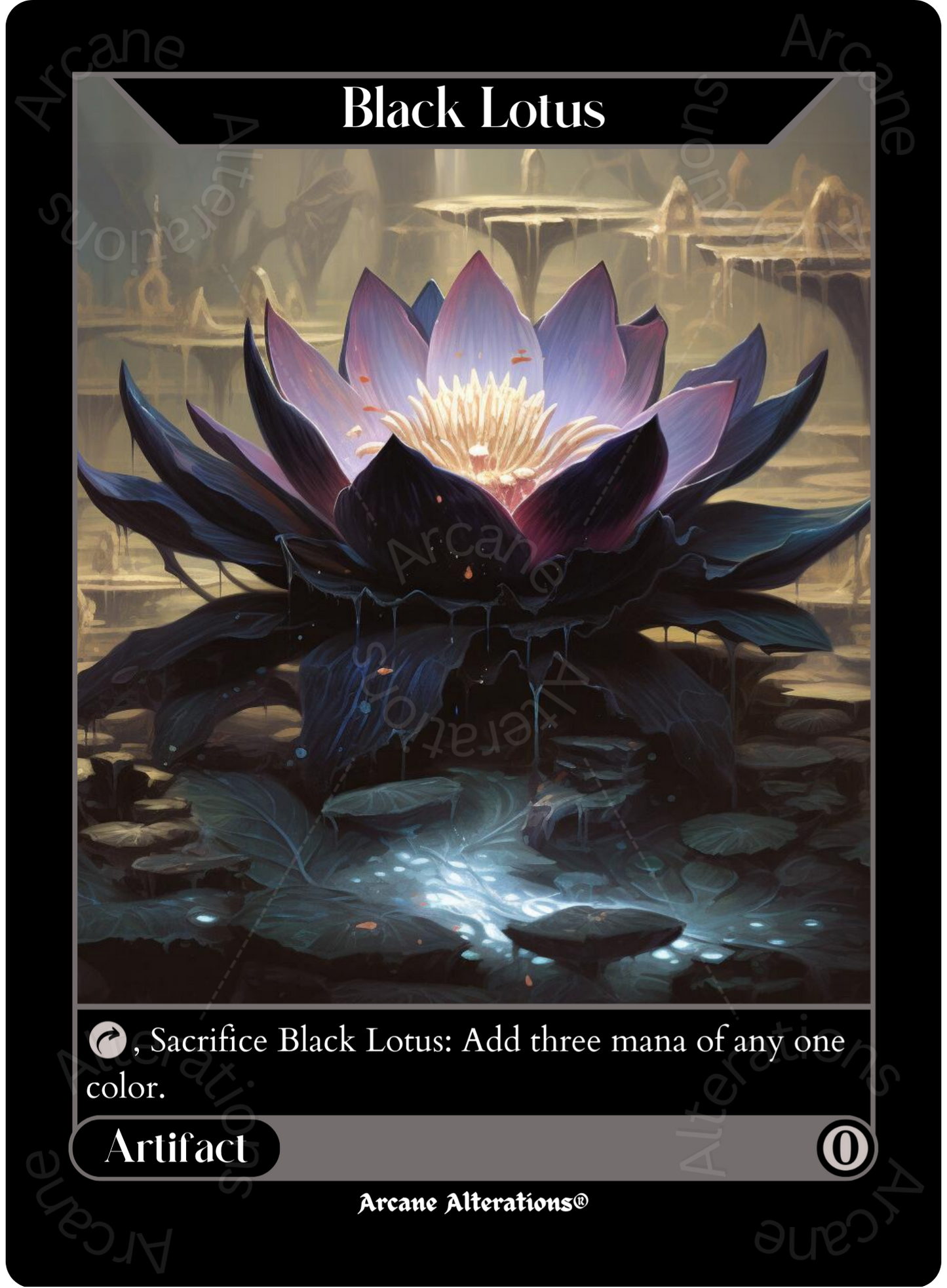 Black Lotus - High Quality Altered Art Custom Proxy Cards