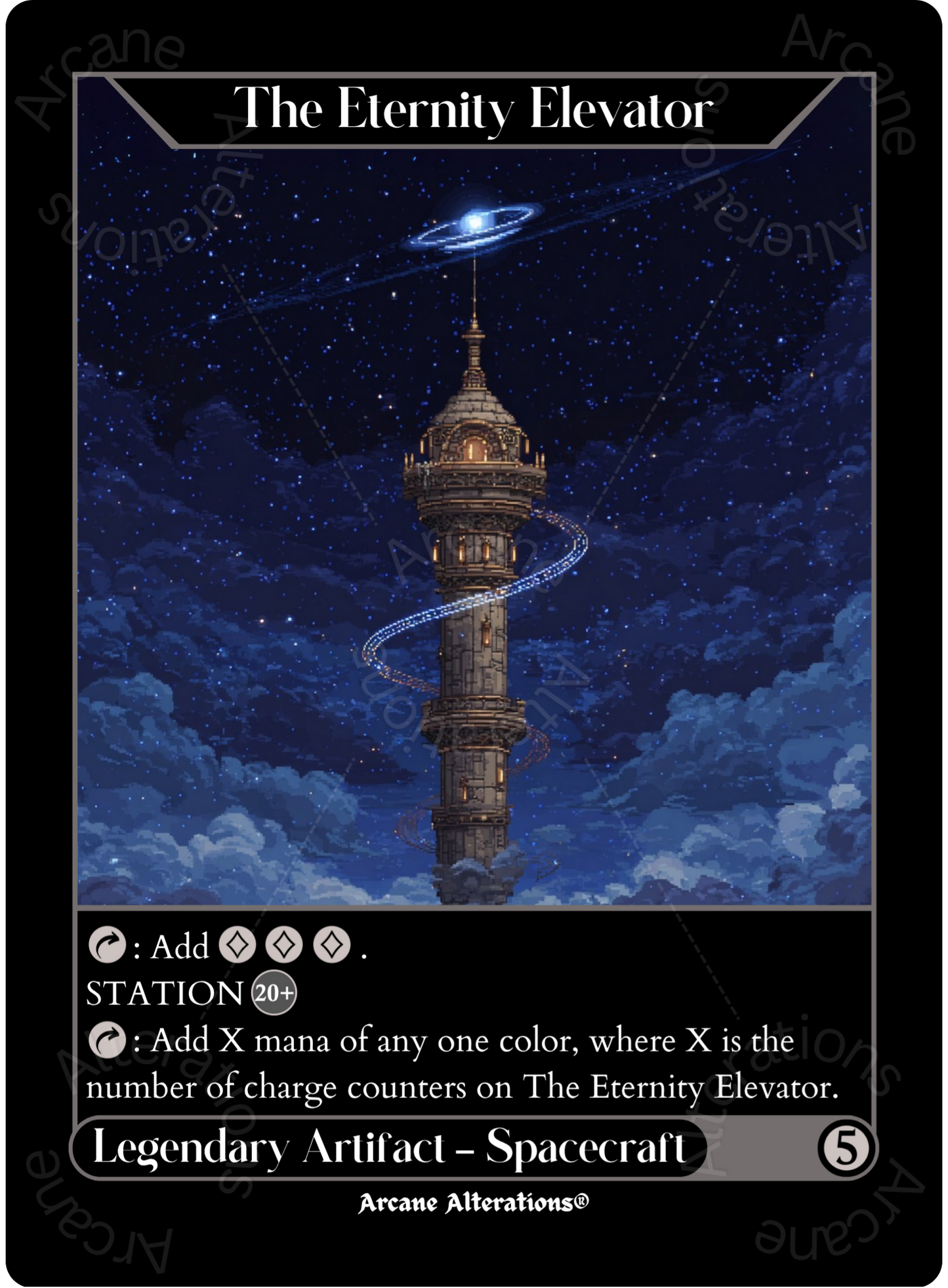 The Eternity Elevator - High Quality Altered Art Custom Proxy Cards