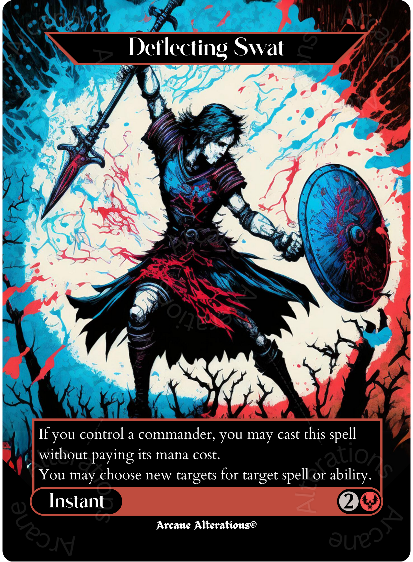 Deflecting Swat - Full Art Altered Art Custom Proxy Cards