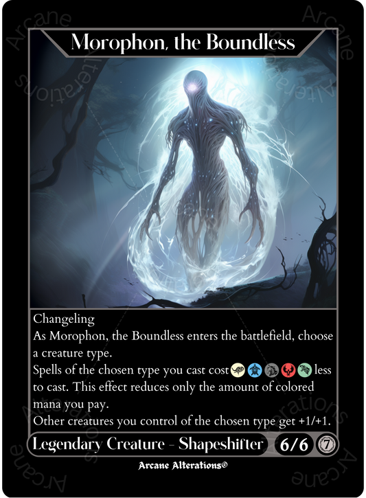 Morophon, the Boundless - High Quality Altered Art Custom Proxy Cards