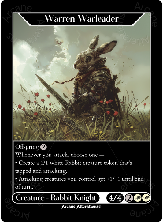 Warren Warleader - High Quality Altered Art Custom Proxy Card