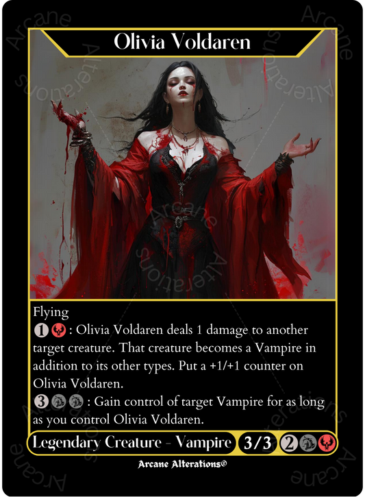 Olivia Voldaren - High Quality Altered Art Custom Proxy Cards