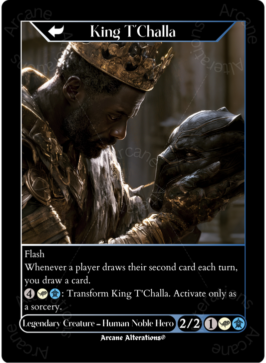 King T'Challa / Black Panther, Hope Enduring - High Quality Altered Art Custom Proxy Cards