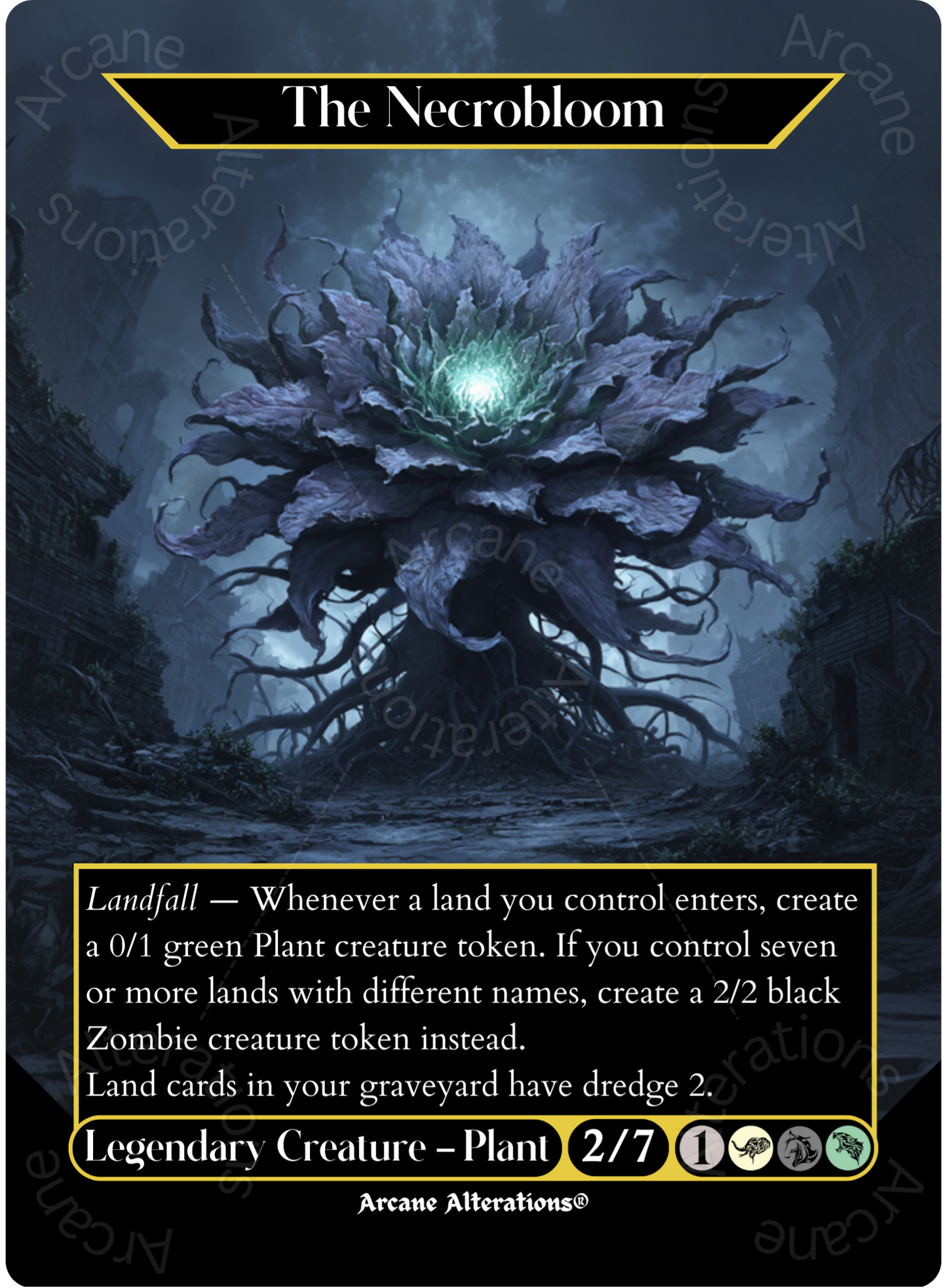 The Necrobloom - Full Art Altered Art Custom Proxy Cards