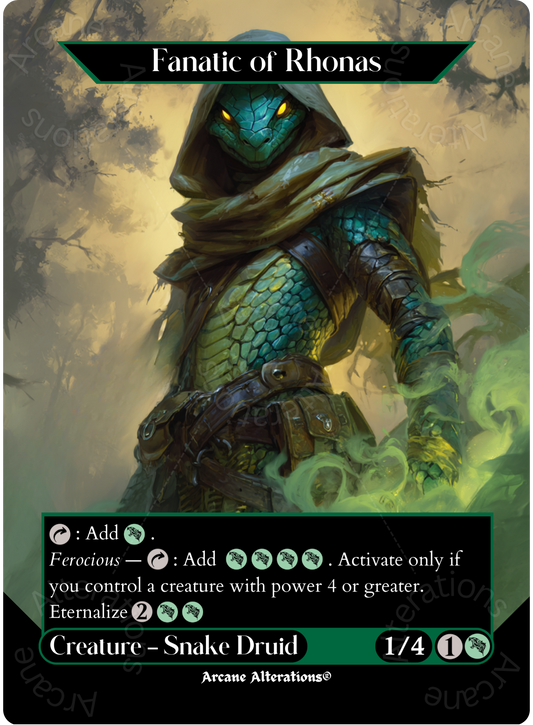Fanatic of Rhonas - Full Art Altered Art Custom Proxy Cards