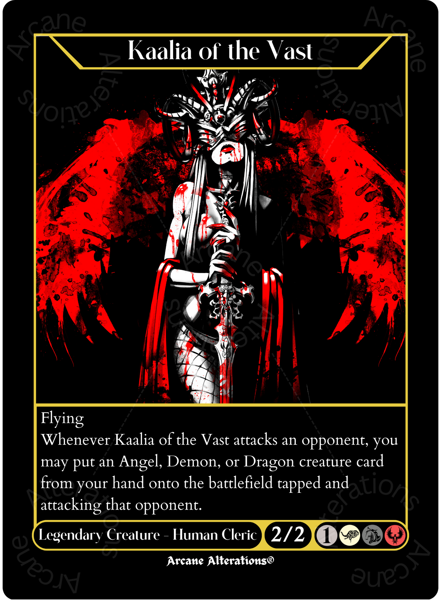 Kaalia of the Vast - High Quality Altered Art Custom Proxy Cards