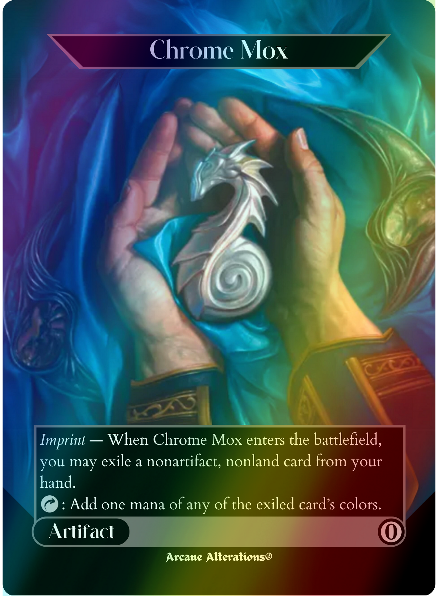 Chrome Mox - Full Art Altered Art Custom Proxy Cards