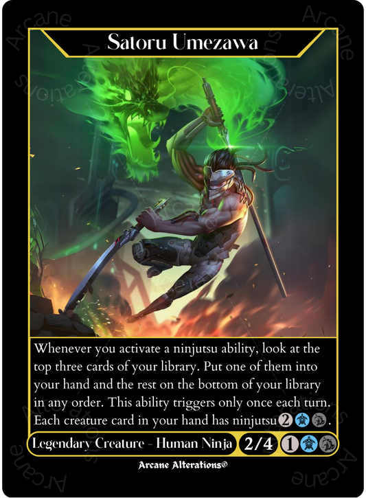 Satoru Umezawa Genji Overwatch Crossover Single - High Quality Altered Art Custom Proxy Cards