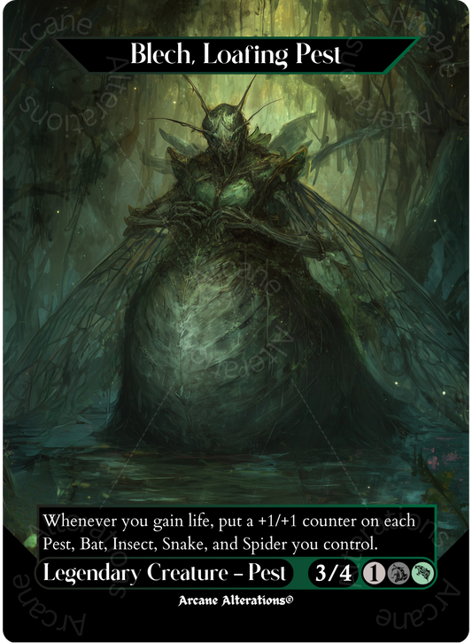 Blech, Loafing Pest - Full Art Altered Art Custom Proxy Cards