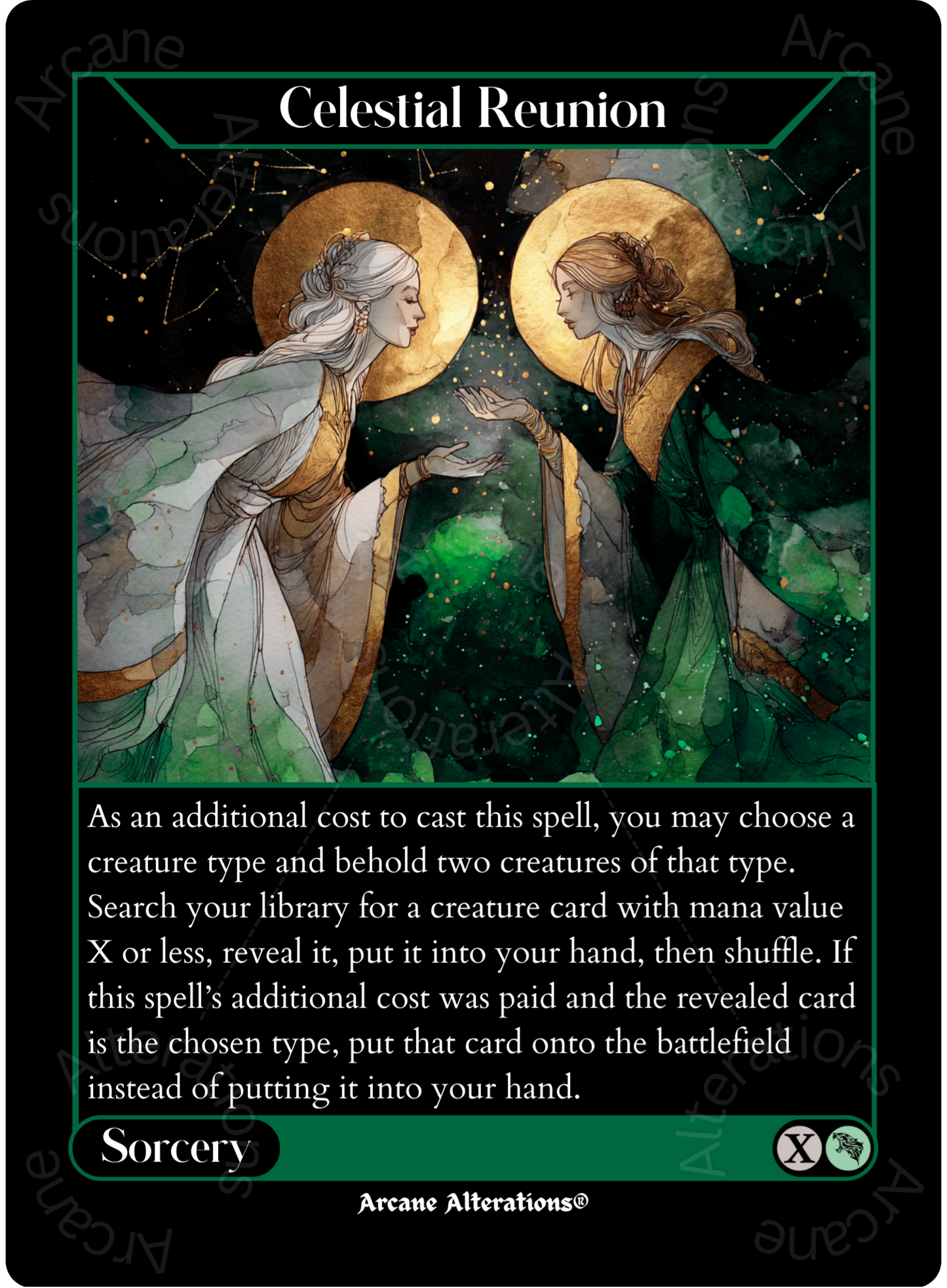 Celestial Reunion - High Quality Altered Art Custom Proxy Cards