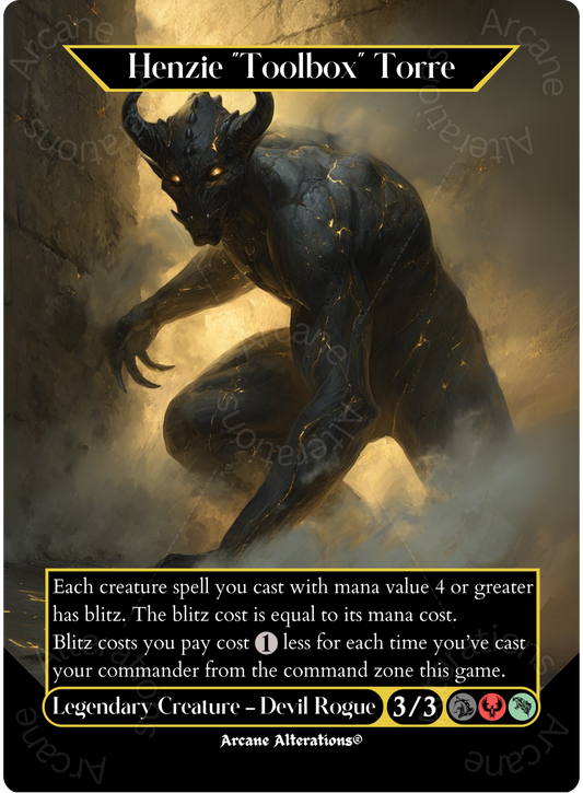 Henzie "Toolbox" Torre - Full Art Altered Art Custom Proxy Cards