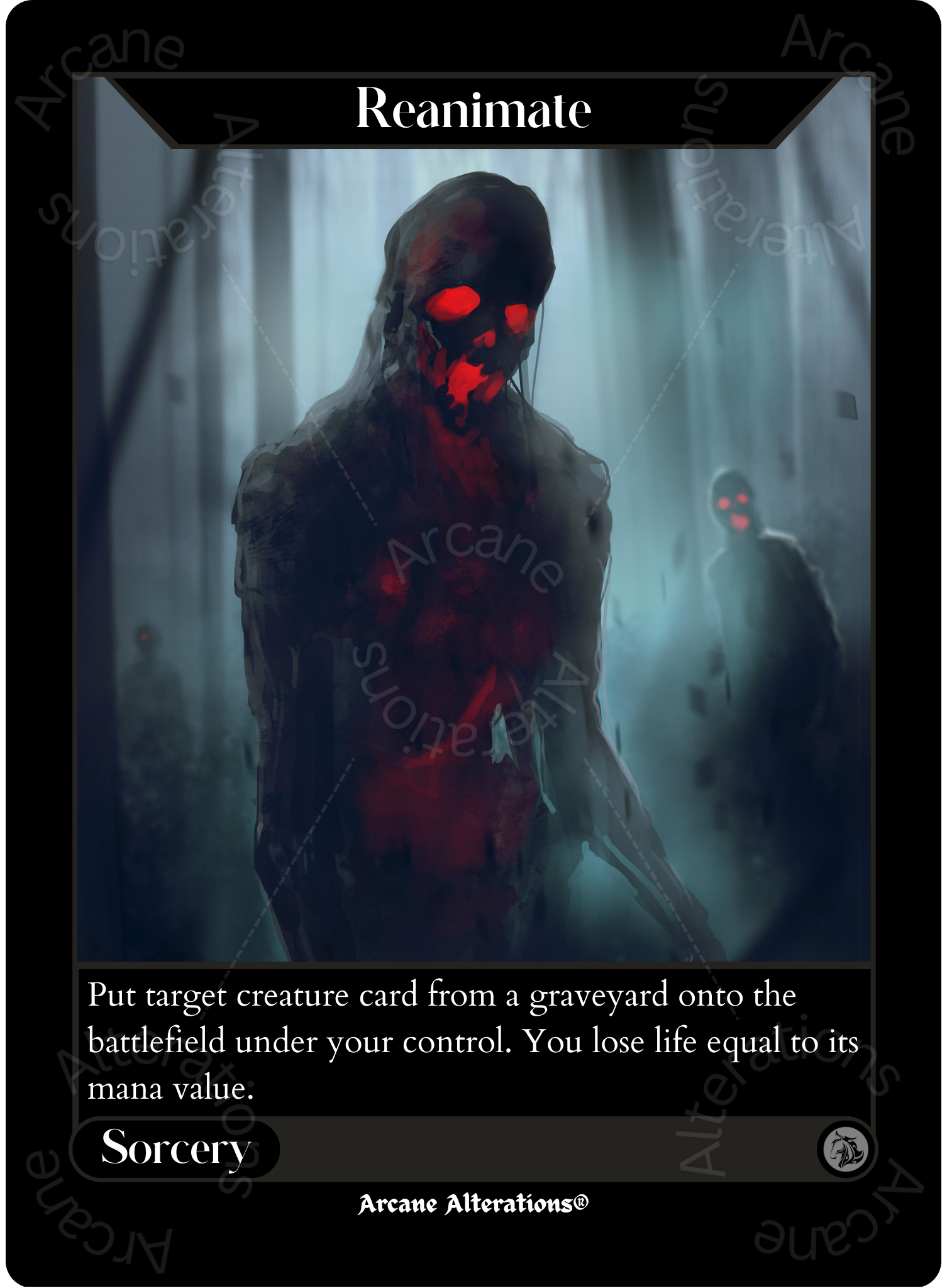 Reanimate - High Quality Altered Art Custom Proxy Cards Arcane Alterations Reanimate - High Quality Altered Art Custom Proxy Cards Arcane Alterations