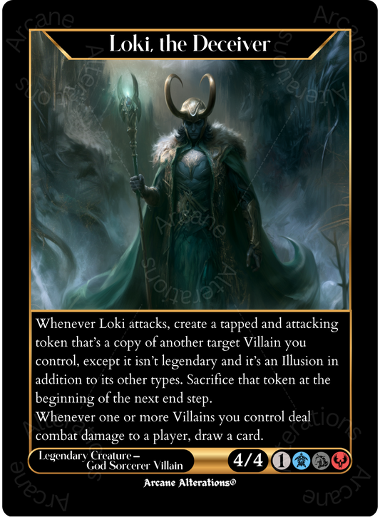 Loki, the Deceiver - High Quality Altered Art Custom Proxy Cards