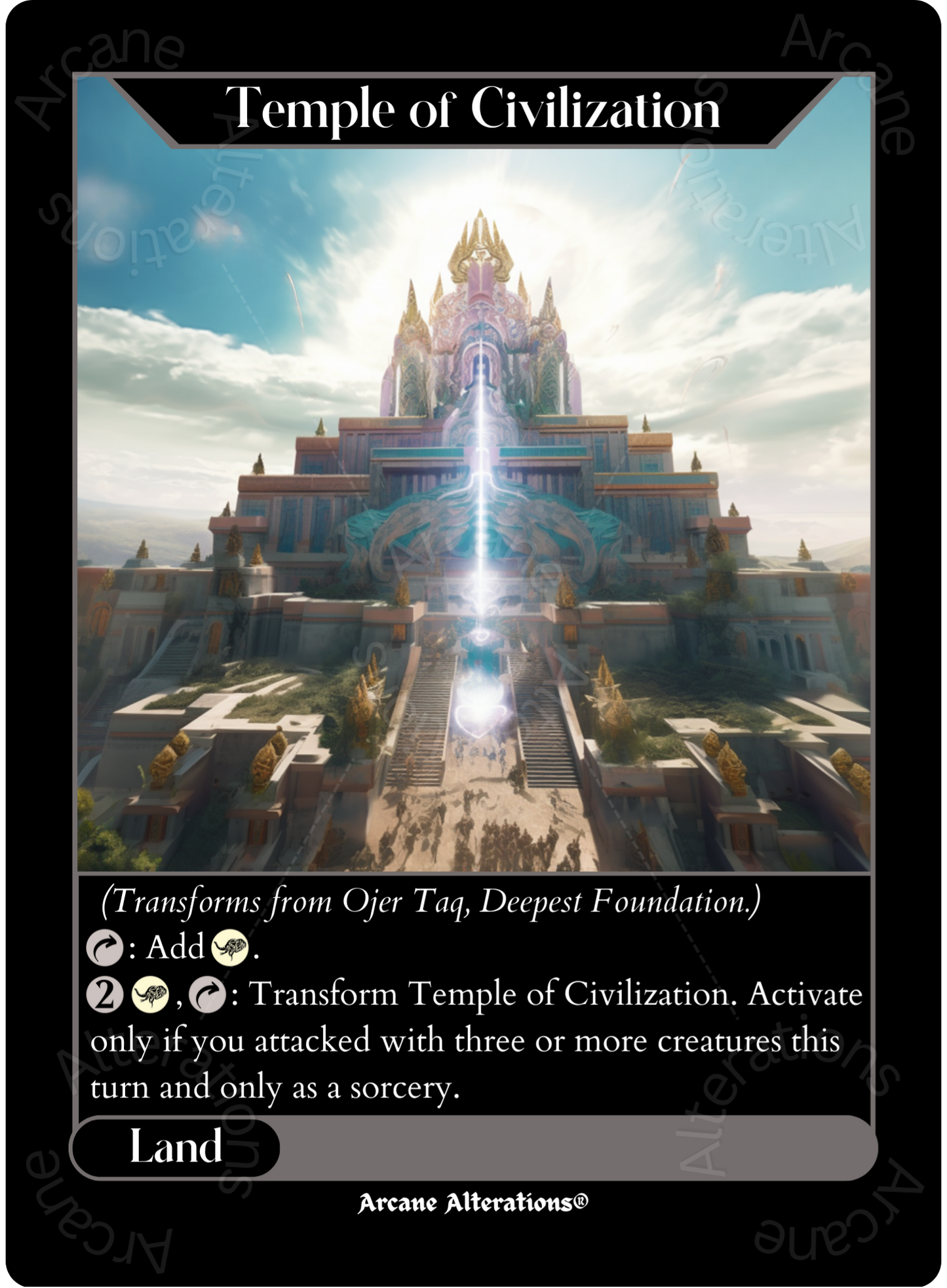 Ojer Taq, Deep Foundation - High Quality Altered Art Custom Proxy Cards