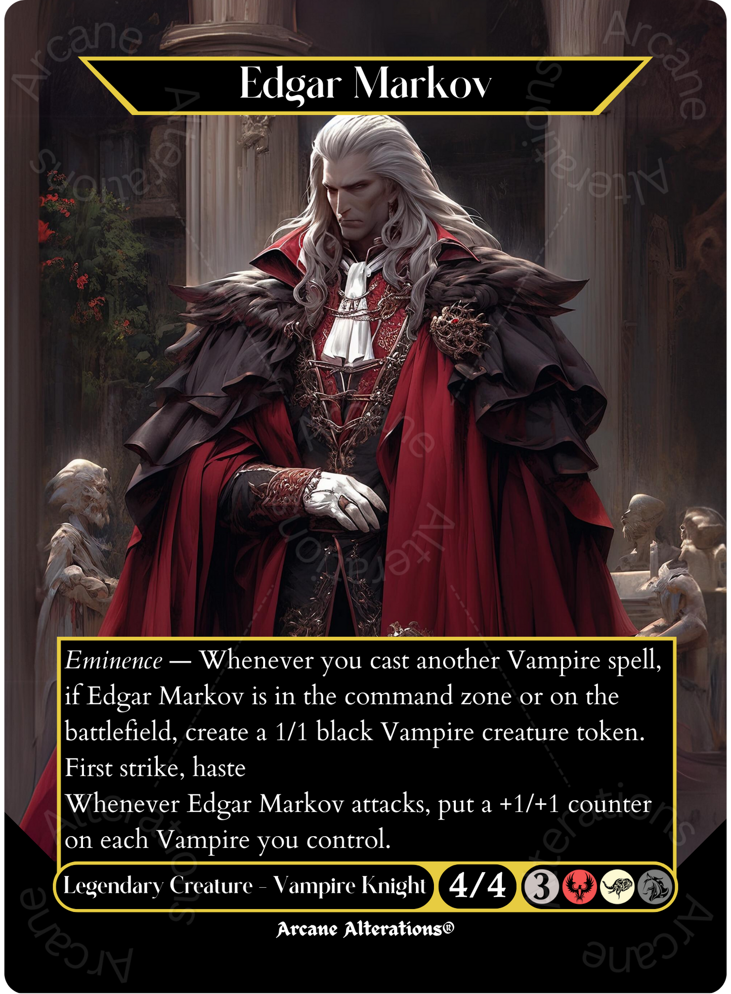 Edgar Markov - Full Art Altered Art Custom Proxy Cards