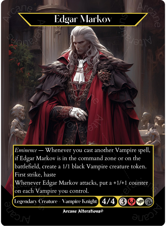 Edgar Markov - Full Art Altered Art Custom Proxy Cards