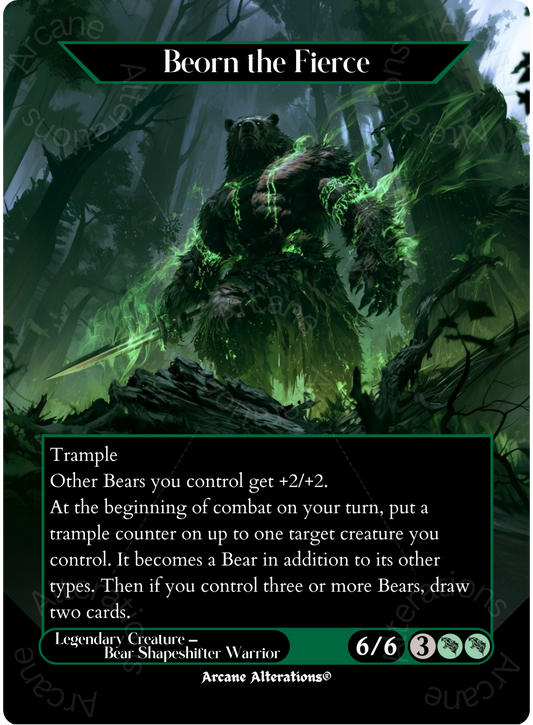 Beorn the Fierce - Full Art Altered Art Custom Proxy Cards