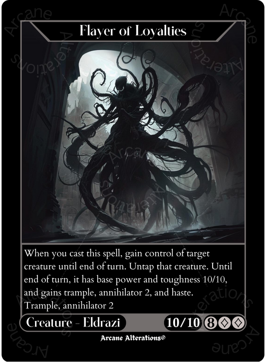 Flayer of Loyalties - High Quality Altered Art Custom Proxy Cards