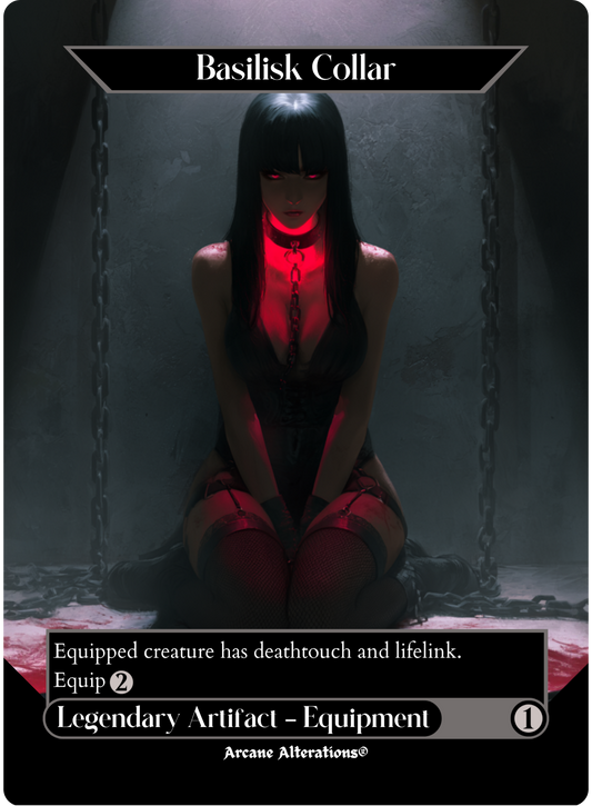 Basilisk Collar - Full Art Altered Art Custom Proxy Cards