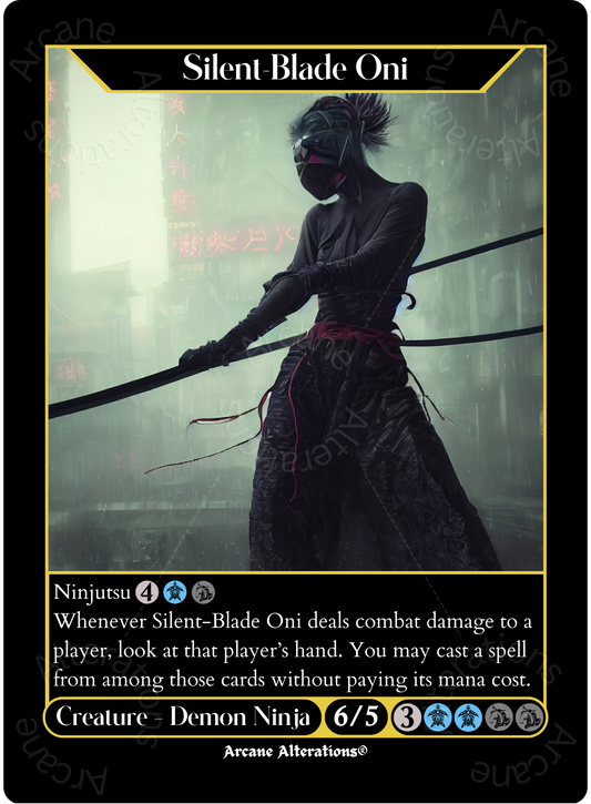 Silent-Blade Oni - High Quality Altered Art Custom Proxy Cards