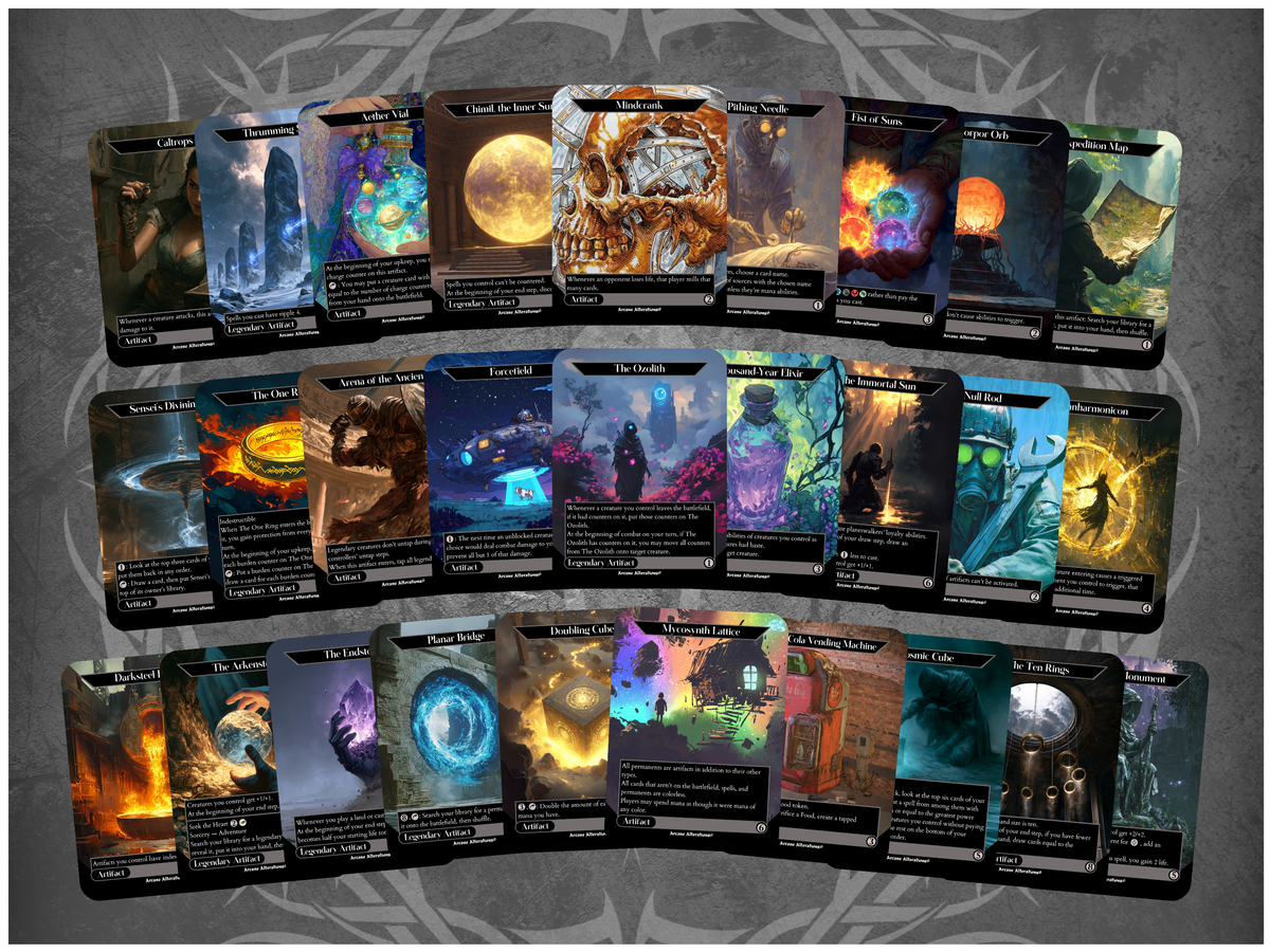 Utility Artifacts 28-Card Discount Bundle - Full Art Altered Art Custom Proxy Cards