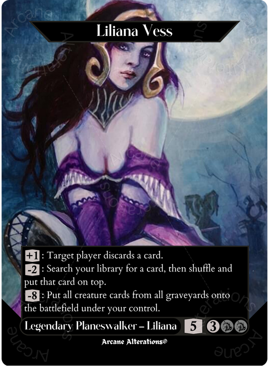 Liliana Vess - Full Art Altered Art Custom Proxy Cards