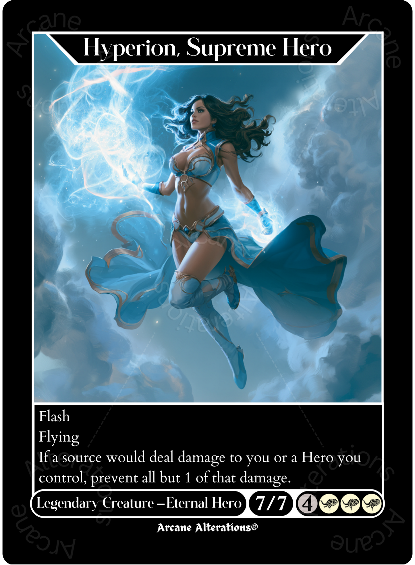 Hyperion, Supreme Hero - High Quality Altered Art Custom Proxy Cards