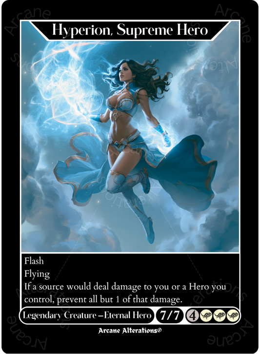 Hyperion, Supreme Hero - High Quality Altered Art Custom Proxy Cards