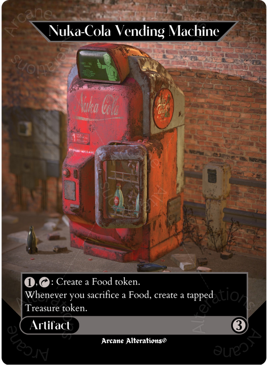 Nuka-Cola Vending Machine - Full Art Altered Art Custom Proxy Cards