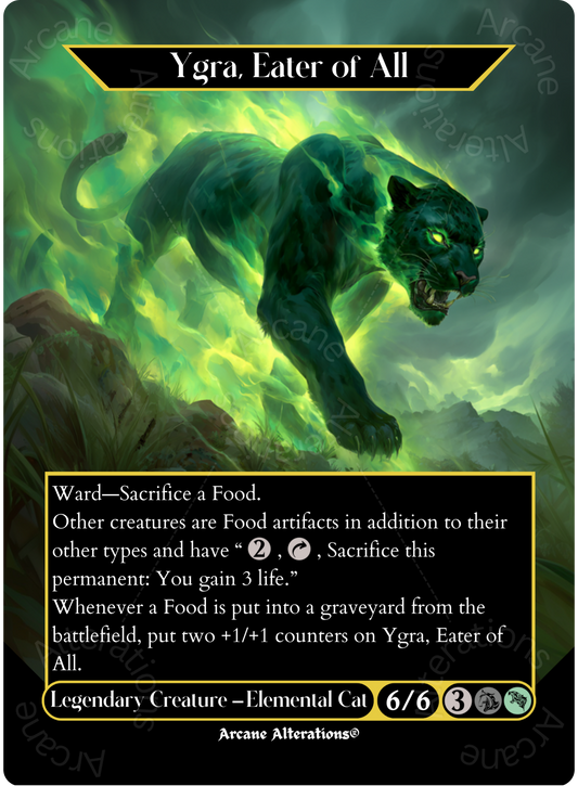 Ygra, Eater of All - Full Art Altered Art Custom Proxy Cards