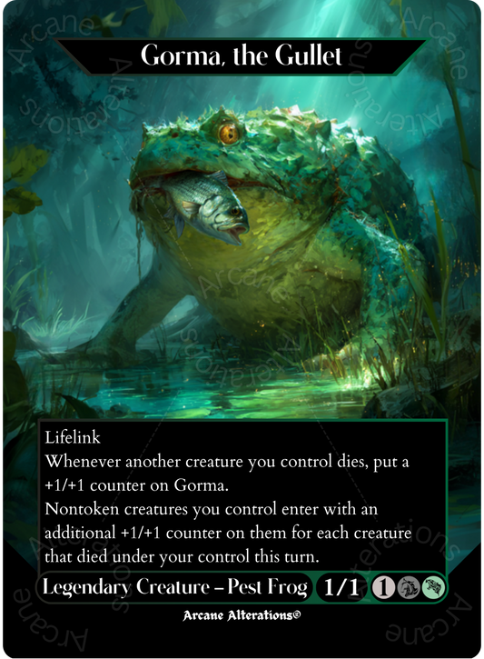 Gorma, the Gullet - Full Art Altered Art Custom Proxy Cards