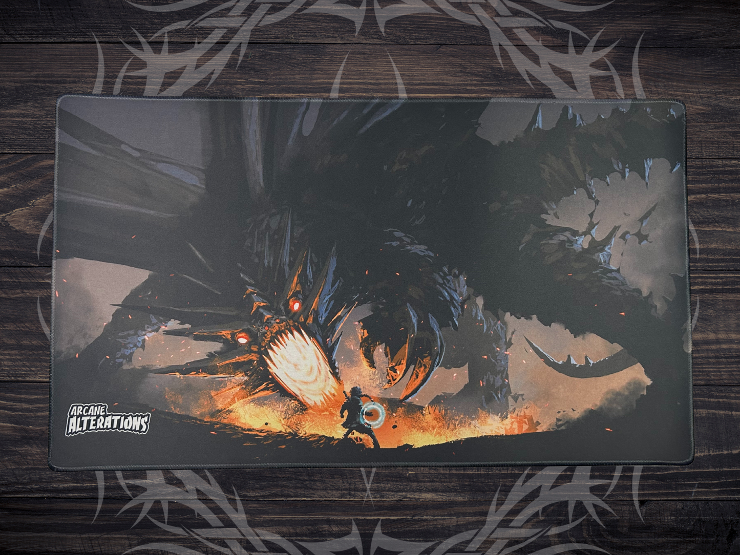 Behemoth Dragon Stitched Edge Playmat 24"x14" (2mm)