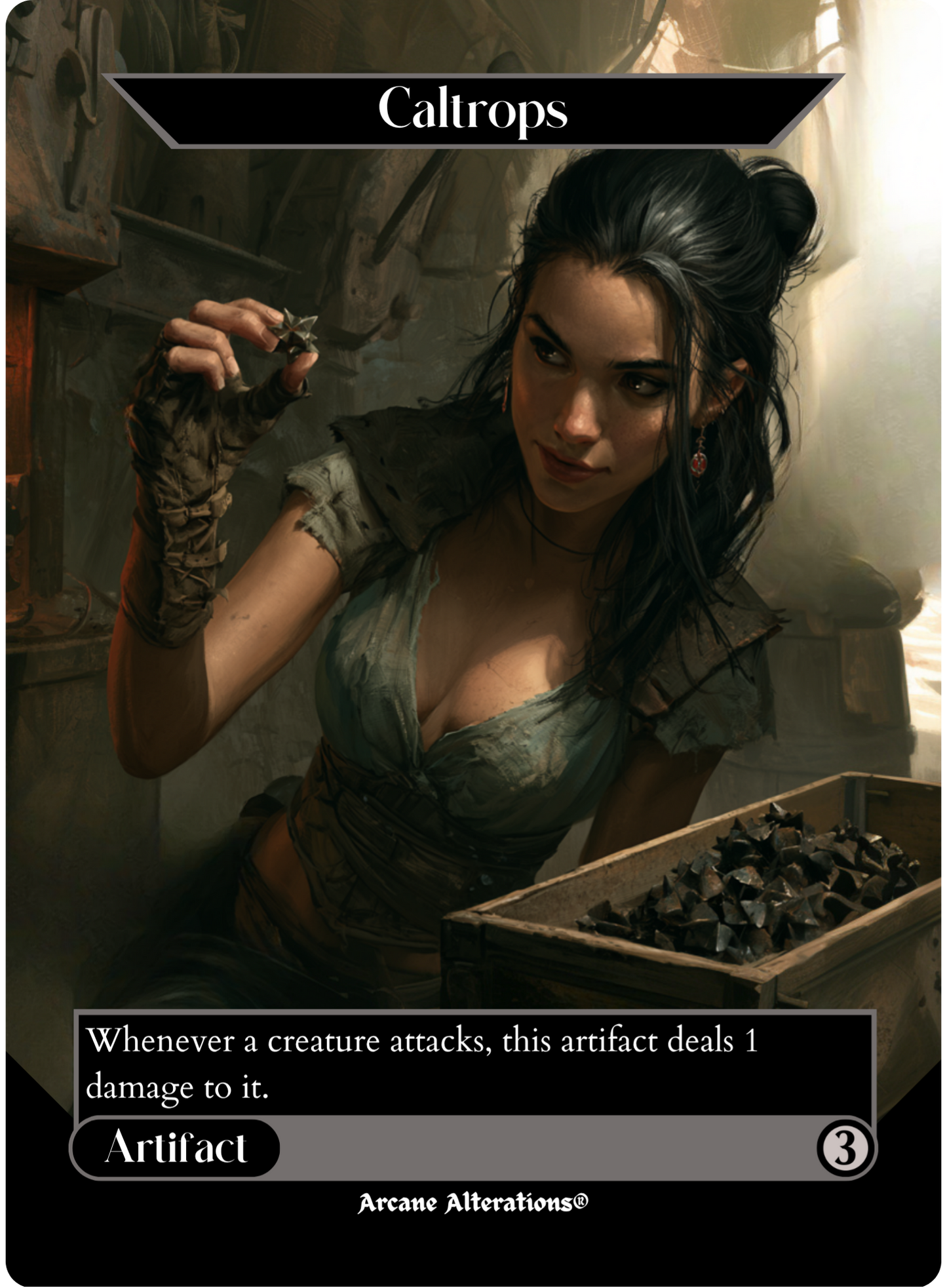 Caltrops - Full Art Altered Art Custom Proxy Cards