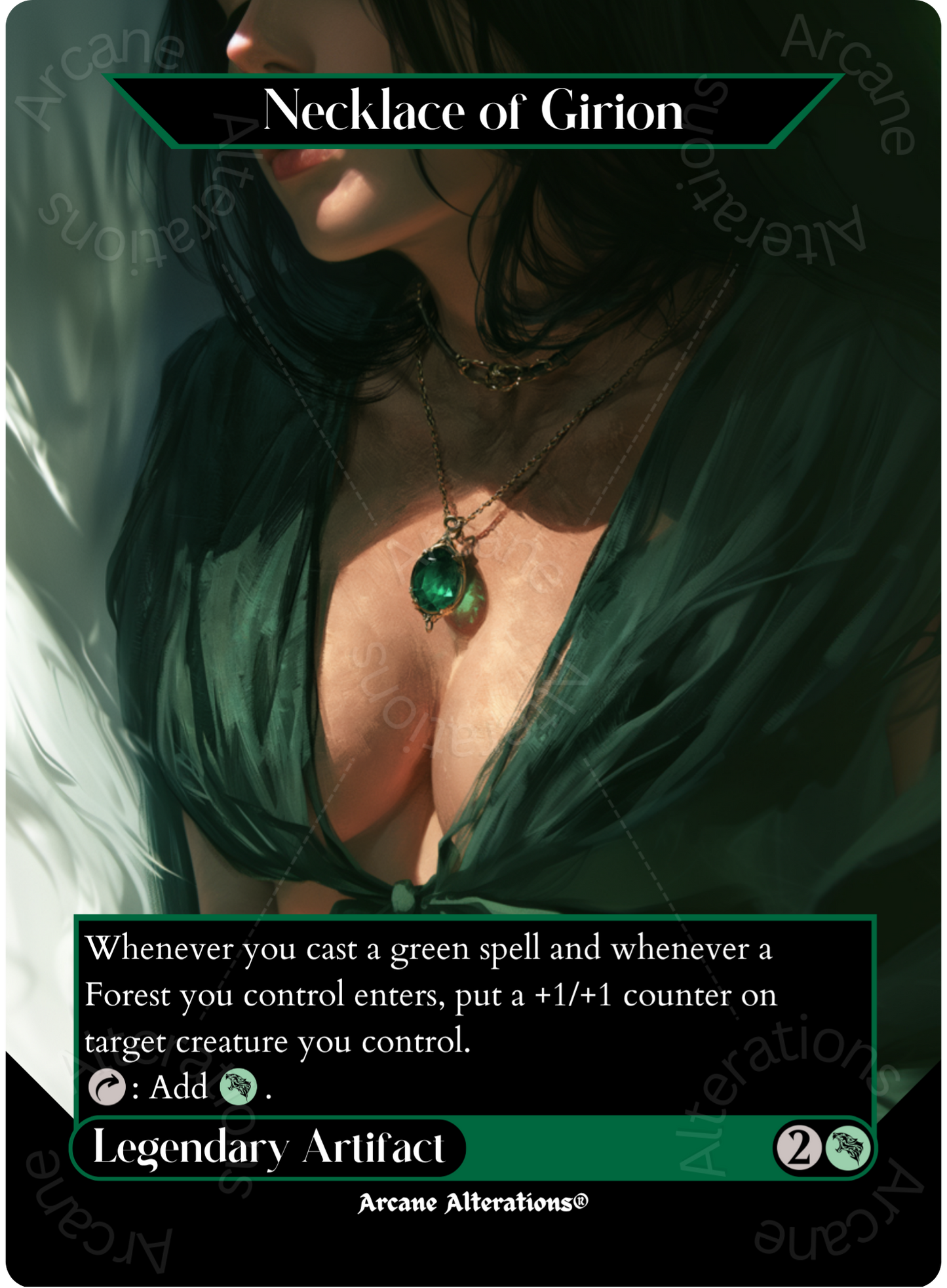 Necklace of Girion - Full Art Altered Art Custom Proxy Cards